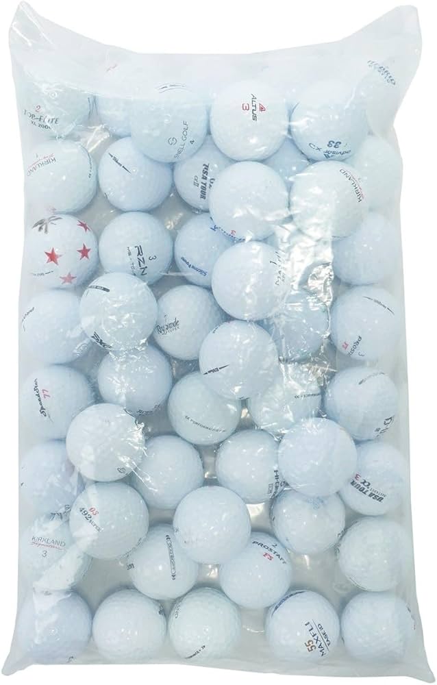 【MatsuSports2】ロストボール Amazon | ロストボール 50個セット ホワイト ボール ブランド混合